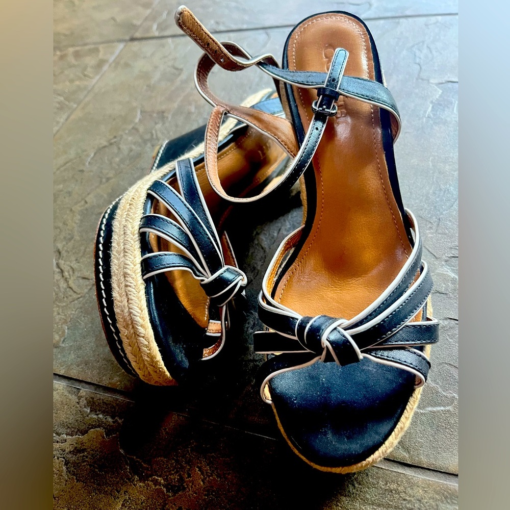 Coach Dalton wedge espadrille size 10